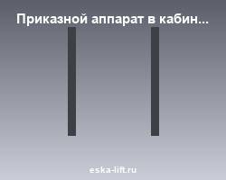 Приказной аппарат в кабине лифта